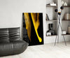 Yellow Story Glass Wall Art by Insigneart USA