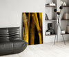 Yellow Story Glass Wall Art by Insigneart USA