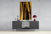 Yellow Story Glass Wall Art by Insigneart USA
