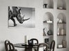 Black Rhino Glass Wall Art by Insigneart USA