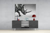 Black Rhino Glass Wall Art by Insigneart USA