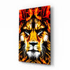Lion Glass Wall Art by Insigneart USA