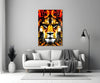Lion Glass Wall Art by Insigneart USA