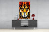 Lion Glass Wall Art by Insigneart USA