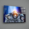Space Team Glass Wall Art by Insigneart USA