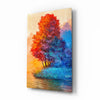 Red Tree Glass Wall Art by Insigneart USA