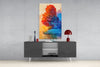Red Tree Glass Wall Art by Insigneart USA