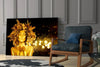 Gold Woman Glass Wall Art by Insigneart USA