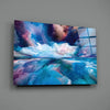 Blue Explosion Glass Wall Art by Insigneart USA