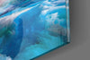 Blue Explosion Glass Wall Art by Insigneart USA