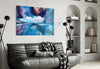 Blue Explosion Glass Wall Art by Insigneart USA
