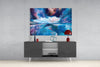 Blue Explosion Glass Wall Art by Insigneart USA