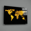 World Map Glass Wall Art by Insigneart USA