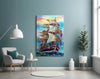 Sailboat Glass Wall Art by Insigneart USA