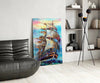 Sailboat Glass Wall Art by Insigneart USA