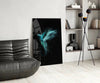 Luminious Parrot Glass Wall Art by Insigneart USA