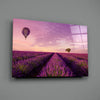Lavender and Balloon Glass Art by Insigneart USA