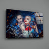 Harley Quinn and the Joker Glass Art by Insigneart USA