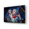 Harley Quinn and the Joker Glass Art by Insigneart USA
