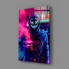 Neon Protest Glass Art by Insigneart USA