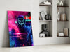 Neon Protest Glass Art by Insigneart USA