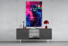 Neon Protest Glass Art by Insigneart USA