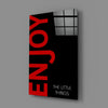 Enjoy The Little Things Glass Wall Art by Insigneart USA