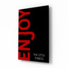 Enjoy The Little Things Glass Wall Art by Insigneart USA