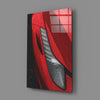 Ferrari’s Red Glass Wall Art by Insigneart USA