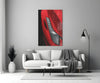 Ferrari’s Red Glass Wall Art by Insigneart USA