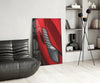Ferrari’s Red Glass Wall Art by Insigneart USA