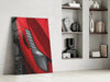 Ferrari’s Red Glass Wall Art by Insigneart USA