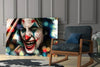 Joker’s Laugh Glass Wall Art by Insigneart USA