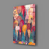 Colorful Trees Glass Wall Art by Insigneart USA