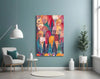 Colorful Trees Glass Wall Art by Insigneart USA