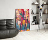 Colorful Trees Glass Wall Art by Insigneart USA