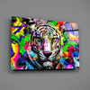 Eye of the Tiger Glass Wall Art by Insigneart USA