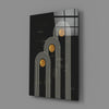 Three Dots Glass Wall Art