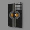 Two Dots Glass Wall Art by Insigneart USA