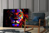 Lion Glass Wall Art by Insigneart USA