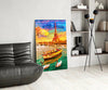Eiffel and Boat Glass Wall Art by Insigneart USA