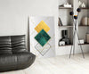 Squares Glass Wall Art by Insigneart USA