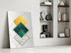 Squares Glass Wall Art by Insigneart USA