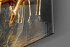 Golden Tree and Gazelles Glass Wall Art by Insigneart USA