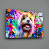 Happy Puppy Glass Wall Art by Insigneart USA