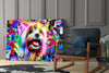 Happy Puppy Glass Wall Art by Insigneart USA