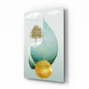 Tree on a Leaf Glass Wall Art by Insigneart USA