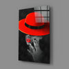 Scarlet Hat Glass Wall Art by Insigneart USA