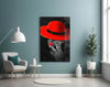Scarlet Hat Glass Wall Art by Insigneart USA