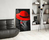 Scarlet Hat Glass Wall Art by Insigneart USA